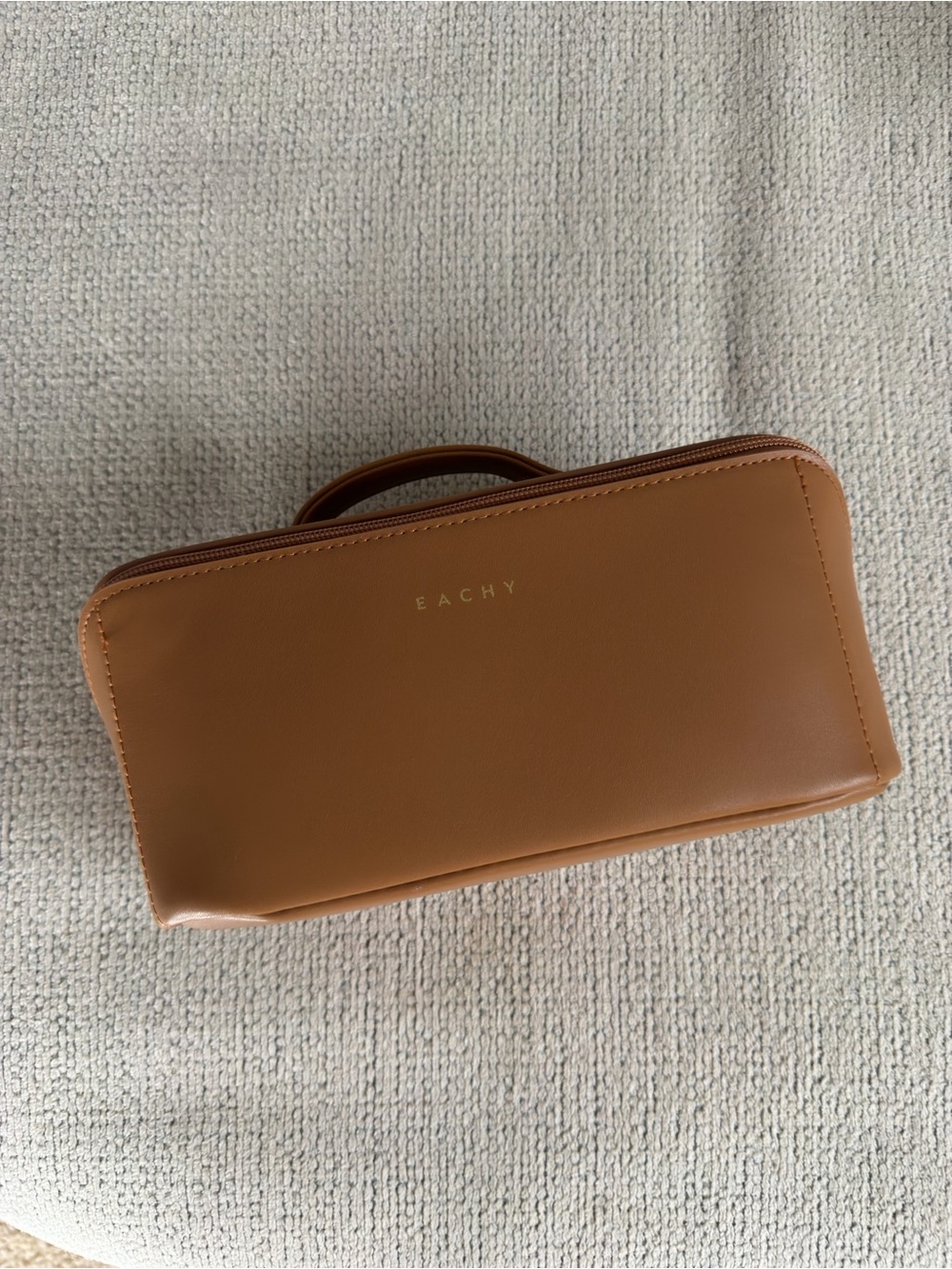 Tan Travel Toiletry Bag